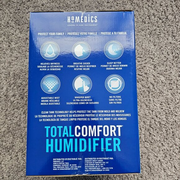 Homedics 0.85g/2L Humidifier - Picture 3 of 5
